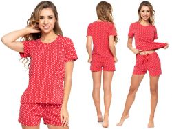 Piżama damska MARCELA: czerwony