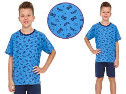 Piżama dziecięca WILLIAM: niebieski/granat