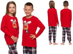 Piżama dziecięca MARYSIA/JASIEK: czerwony