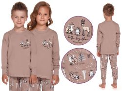 Piżama dziecięca KARL/KARLA: beż