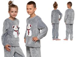 Piżama dziecięca NIKOL: jasnoszary